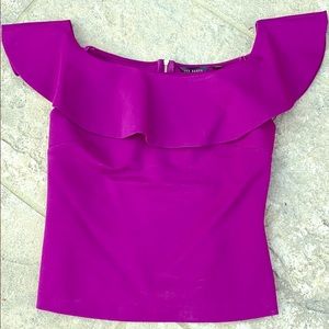 Ted Baker Perui Off Shoulders Frill Derm Top